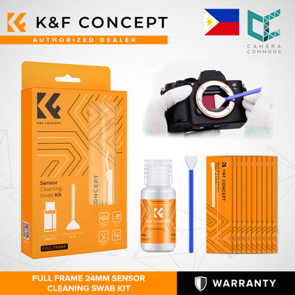 K&F Concept 1617 24mm Full Frame Sensor Cleaning Swab Kit for Camera Lenses