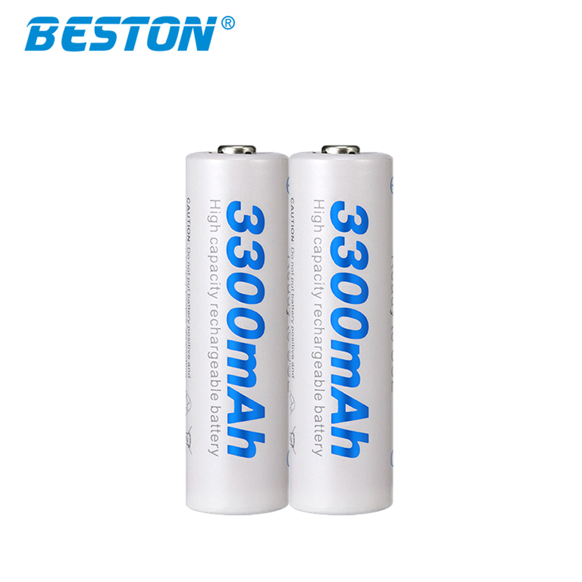 Beston 2pcs 3300mAh 1.2v AA Batteries