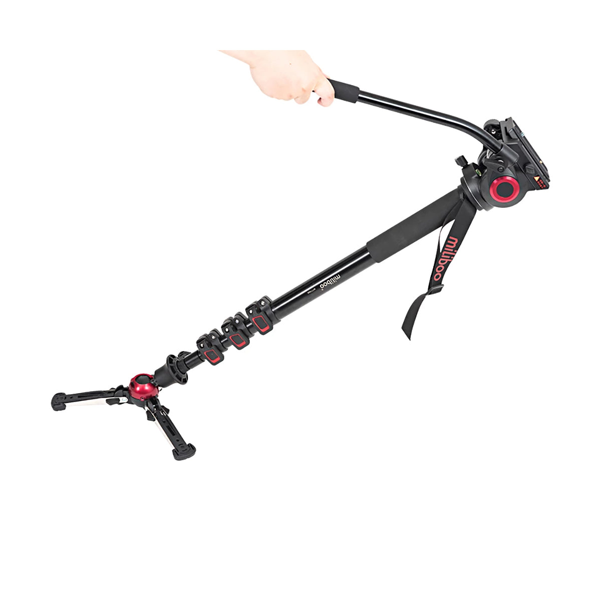 Miliboo MTT705AS Professional Aluminum Video Monopod with MYT801 Fluid Head for Photography