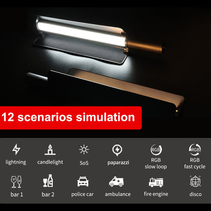 LUXCEO P520 RGB LED Light Wand Stick With Barndoor Built-in Battery 36 Colors Studio Tiktok Lighting