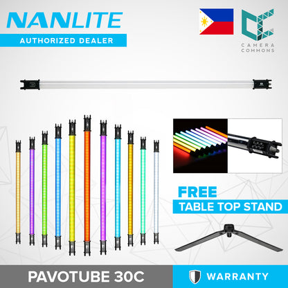 NanLite PavoTube 30C 4ft RGBWW LED Tube with Internal Battery Studio Lights
