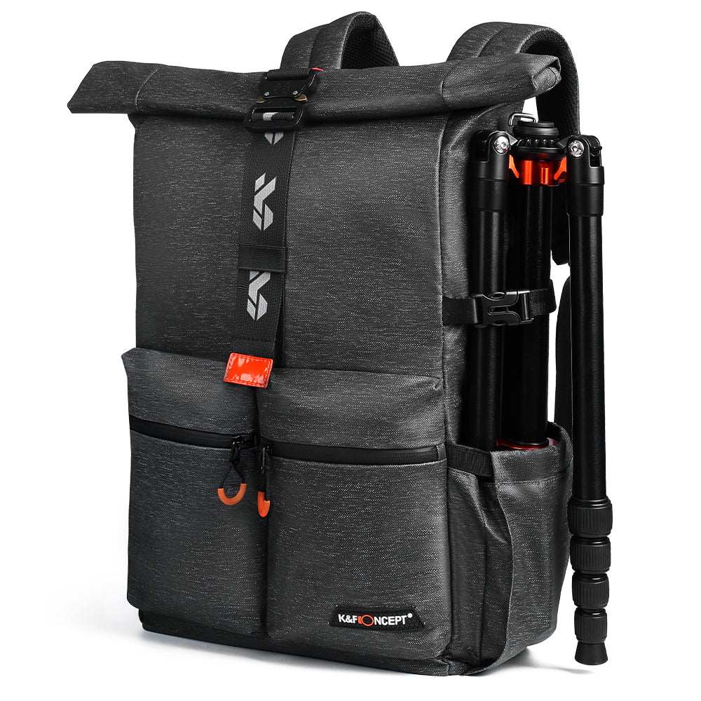 K&F Concept Camera Backpack Waterproof Photography 15" Laptop Compartment for SLR/DSLR Camera, Lens and Accessories with Rain Cover - KF13.096 COMMUTER