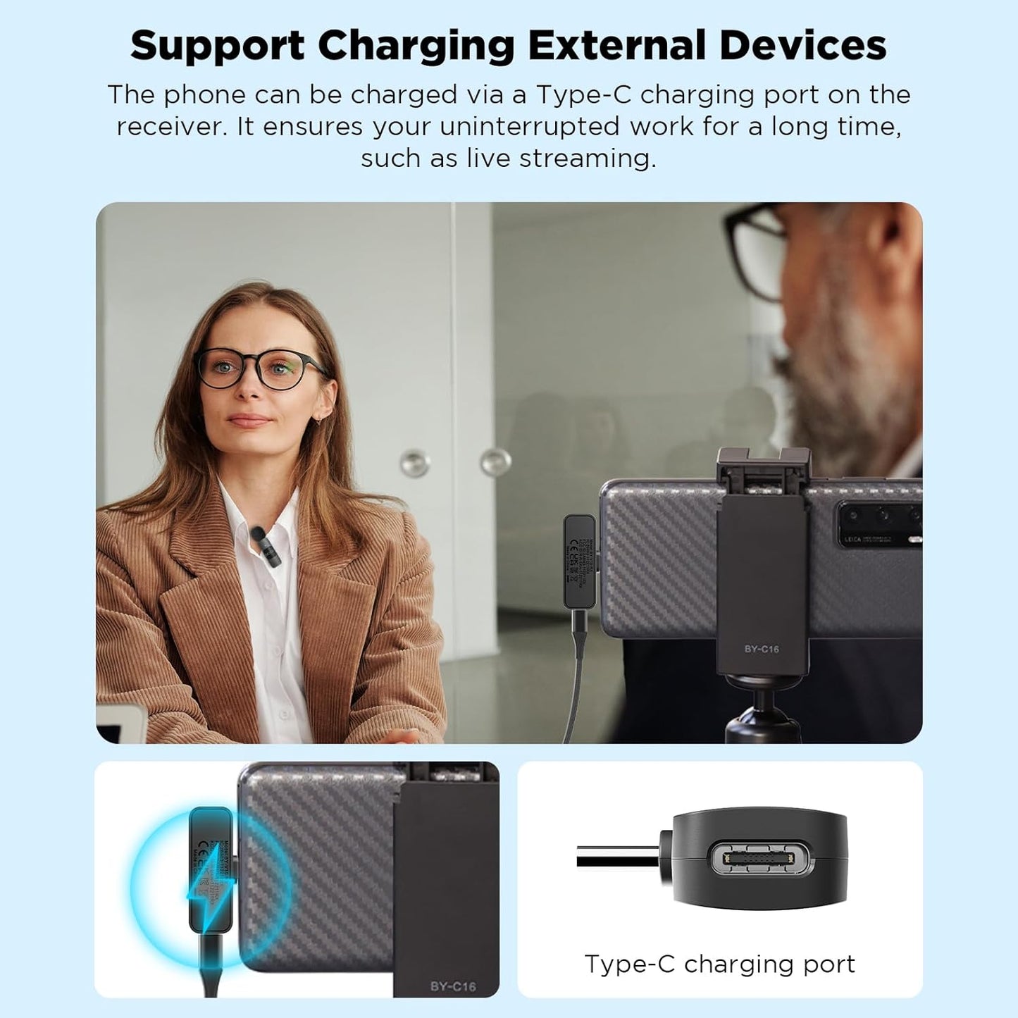 BOYA Ultracompact 2 Person Wireless Microphone System for Smartphone BY-V1 BY-V2 BY-V10 BY-V20