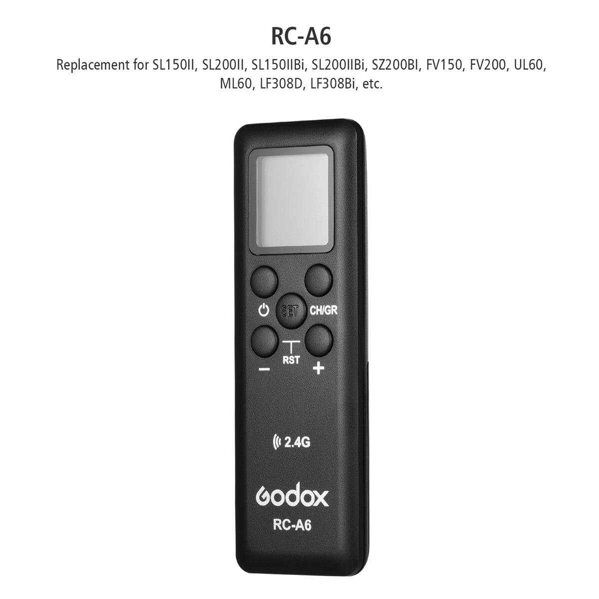 Godox RC-A6 Remote Control for Studio Lights for SL150II SL200II FV150 FV200 LF308 RCA6