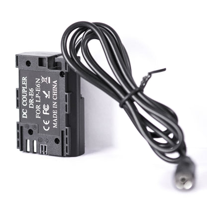 STUDIOMATE Dummy Battery LP-E6 with USB Cable for Canon Cameras E6