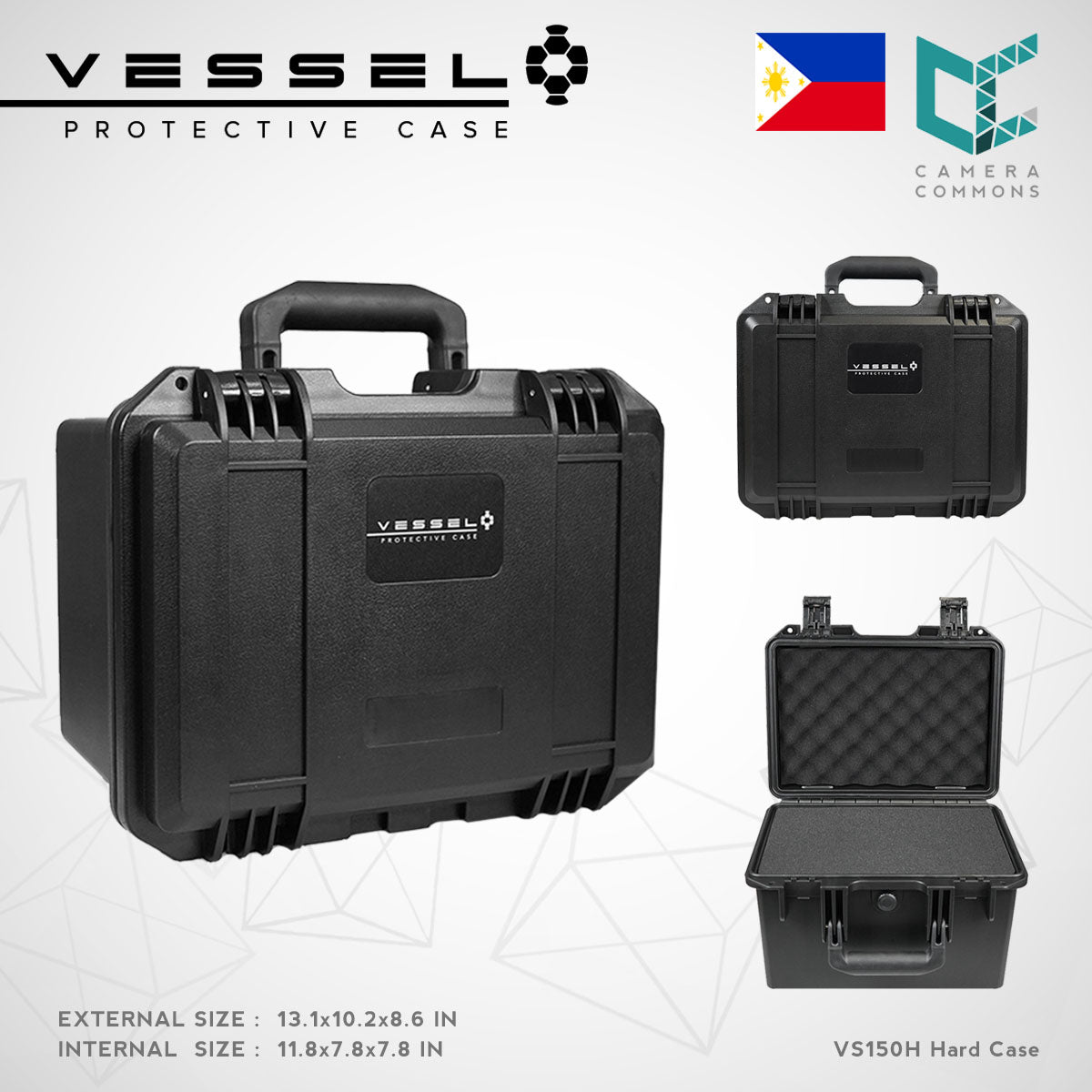 VESSEL VS150H Portable Hard Case for Photography, Equipment, Instruments, and other devices VS3020H