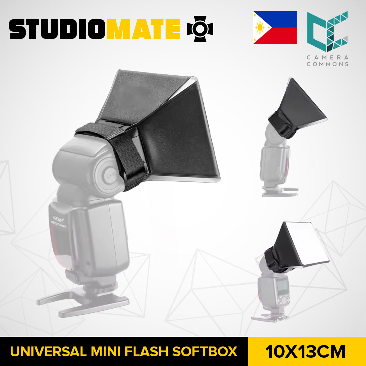 STUDIOMATE Universal Mini Flash Softbox 10x13cm Diffuser Foldable