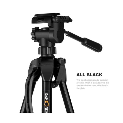 K&F Concept TL2023 Lightweight DSLR Mirrorless Camcorder Camera Aluminum Travel Professional Tripod - KF09.049