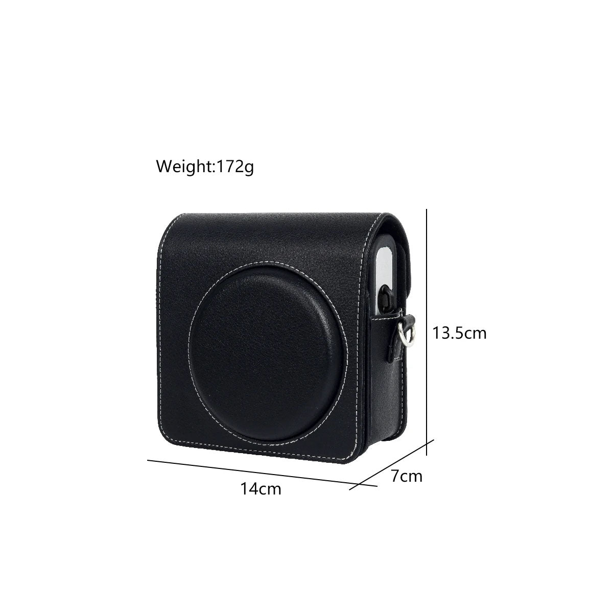 Leather Case Bag Cover Plain Colors for Fujifilm Instax Square 40 SQ40 Instant Film Camera PU-Leather