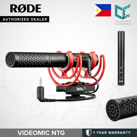 Rode VideoMic NTG On-Camera Microphone Hybrid Analog USB Camera-Mount Broadcast-Grade Sound