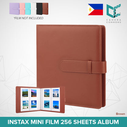 Photo Album 256 Pockets Slots Plain Colors for Fujifilm Instax Mini Films