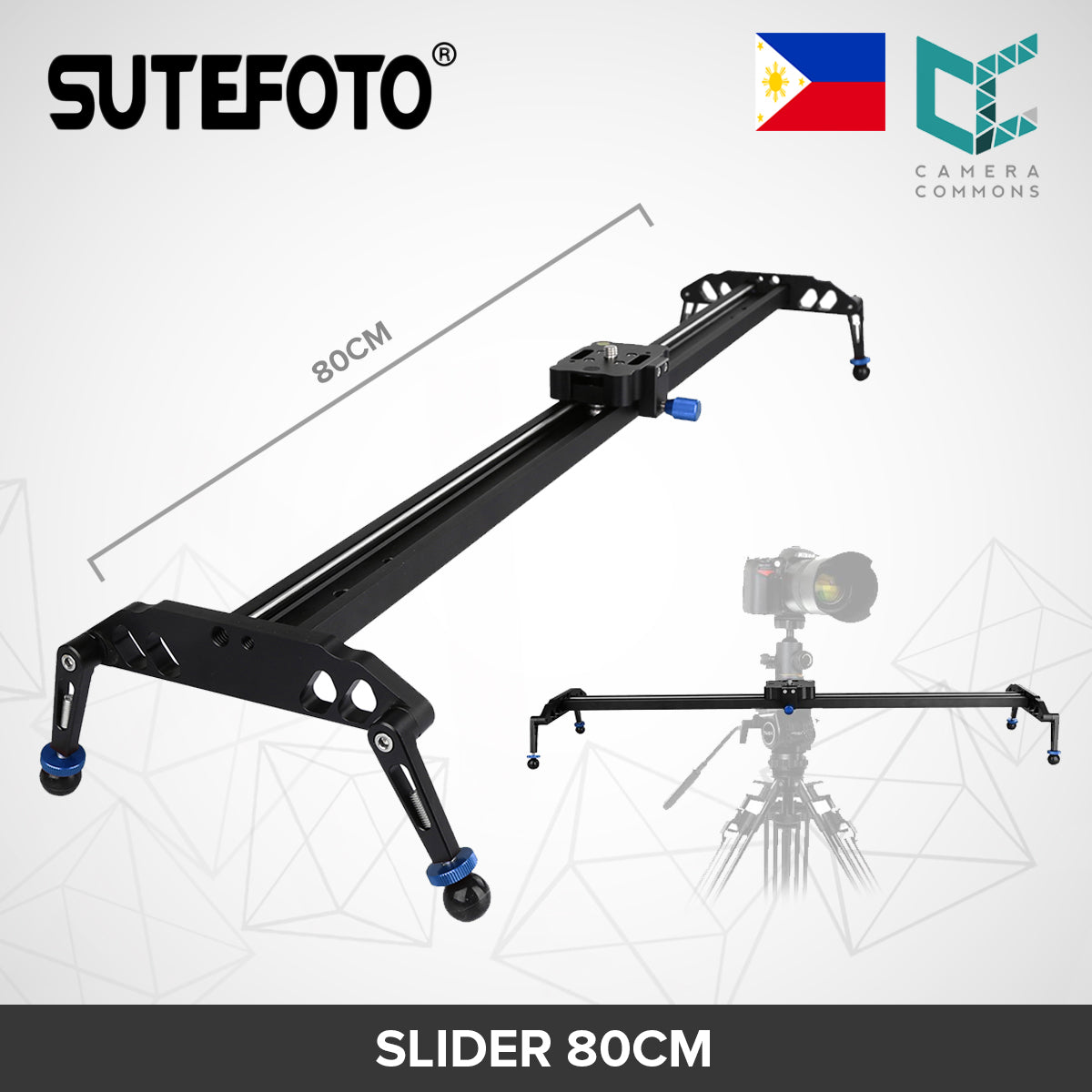 Sutefoto ST-08 80cm Track Slider Slide Ball Bearing Camera Rail Video ...