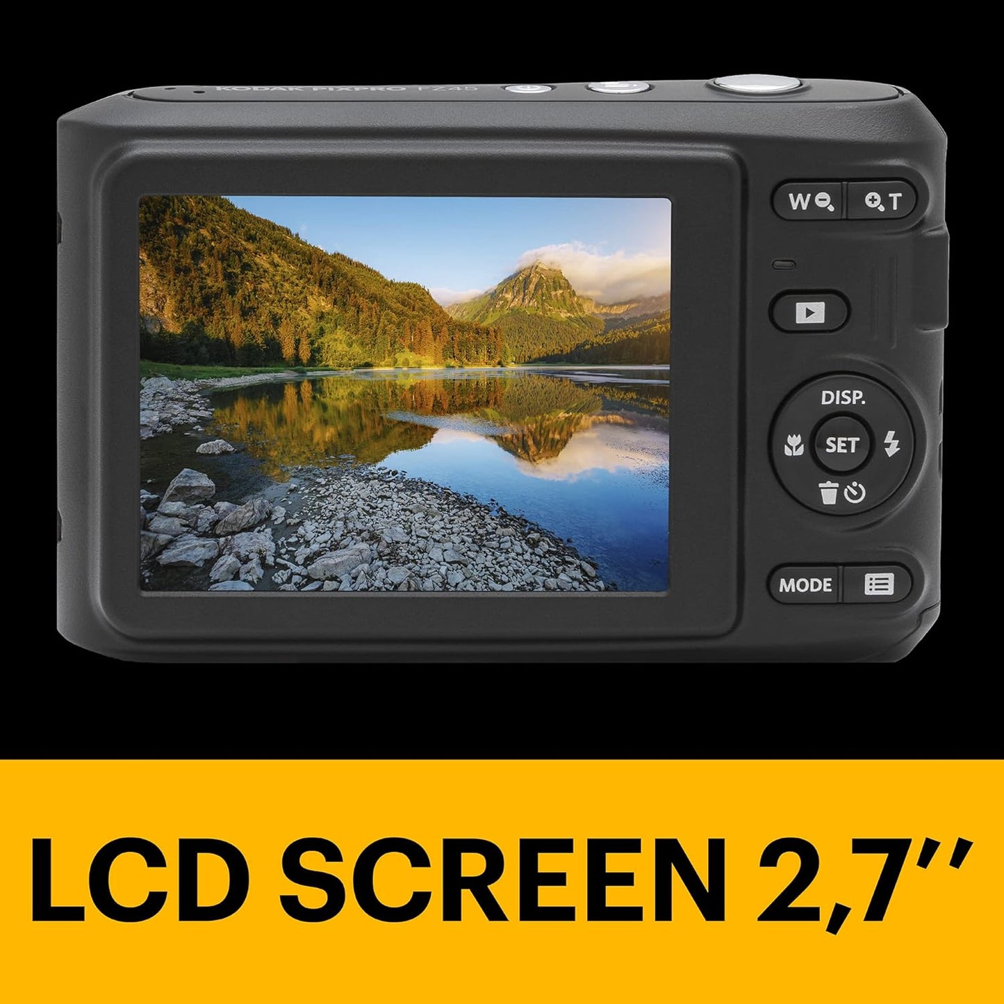 Kodak PIXPRO FZ45 Digital Camera Point & Shoot 16MP 27mm Wide-Angle 4x Optical Zoom 1080 Full HD