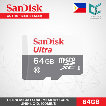 SanDisk Ultra Micro SDHC SDXC Memory Card microSDHC UHS-1 C10 80MB/s 16GB 32GB 64GB 128GB 256GB