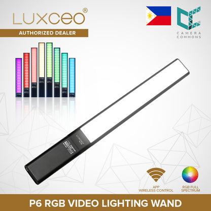 LUXCEO P6 LED Video Light Wand APP Control Full Color 12 Lighting Mode, CRIÃ¢ÂÂ¥95