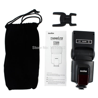 Godox Thinklite Camera Flash TT520II with Build-in 433MHz Wireless Signal for Canon Nikon Pentax Olympus DSLR Cameras Flash TT520