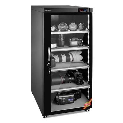 Andbon DS-155S 155L Large Dry Cabinet Auto-Dehumidifier Digital Dry Box for Camera Gears