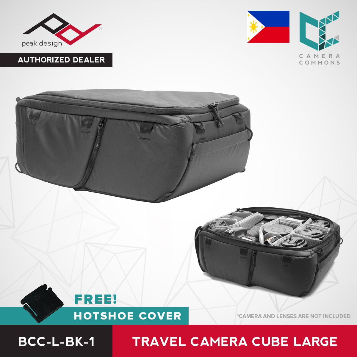 CLEARANCE Peak Design BAG Travel Camera Cube Large Zipper