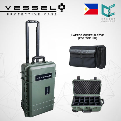 VESSEL CC1 Trolley Hard Case Green Camera Photography Equipment Case (Green)