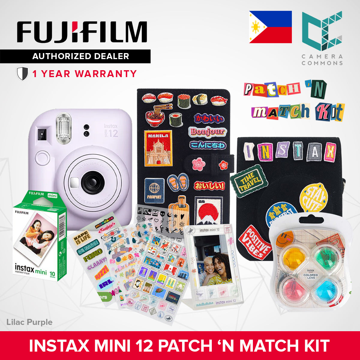 FUJIFILM Instax Mini 12 Instant Camera OFFICIAL Fujifilm PH 1 Year Local Warranty