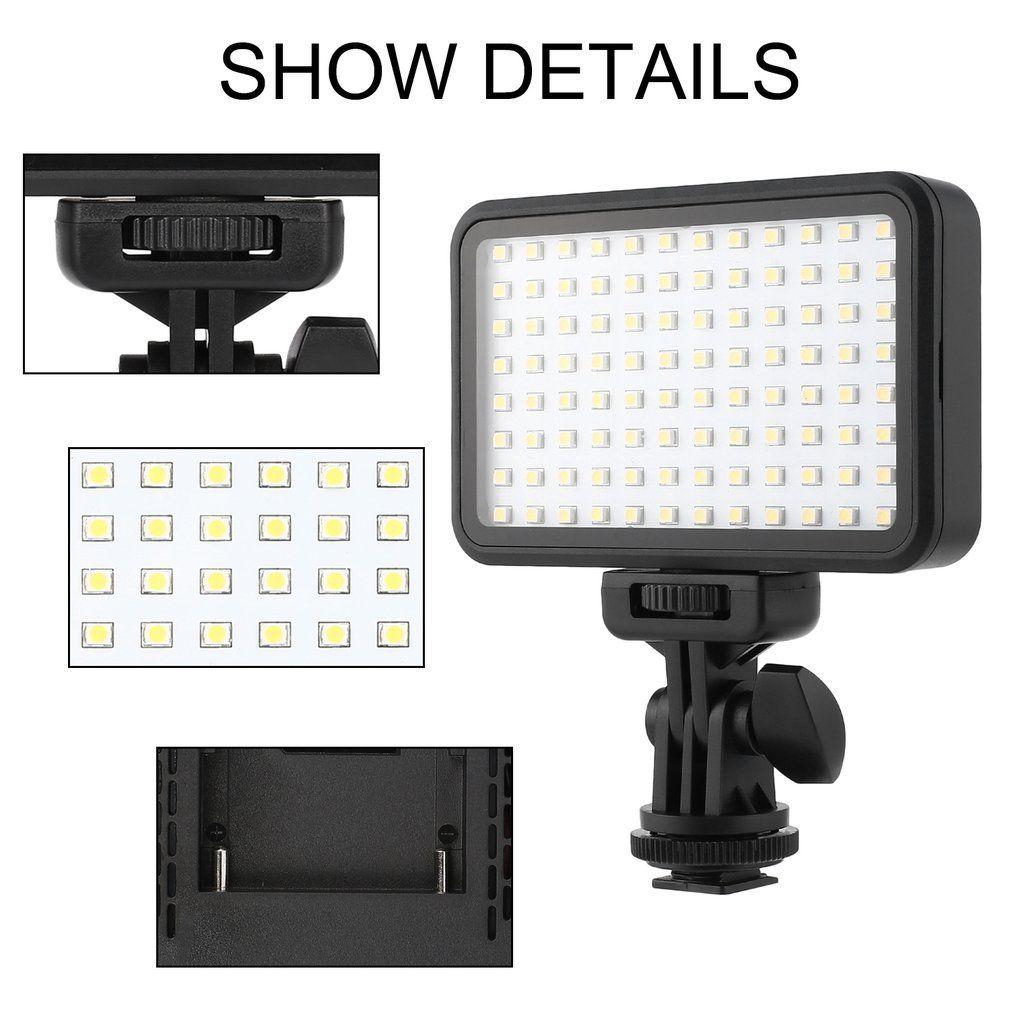 LED Video Light PAD96 6000K Dimmable Fill Continuous Panel for Photography Studio Videography