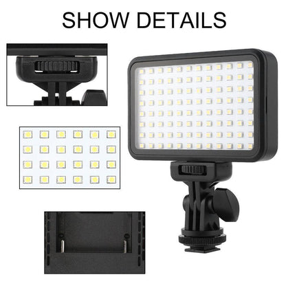 LED Video Light PAD96 6000K Dimmable Fill Continuous Panel for Photography Studio Videography