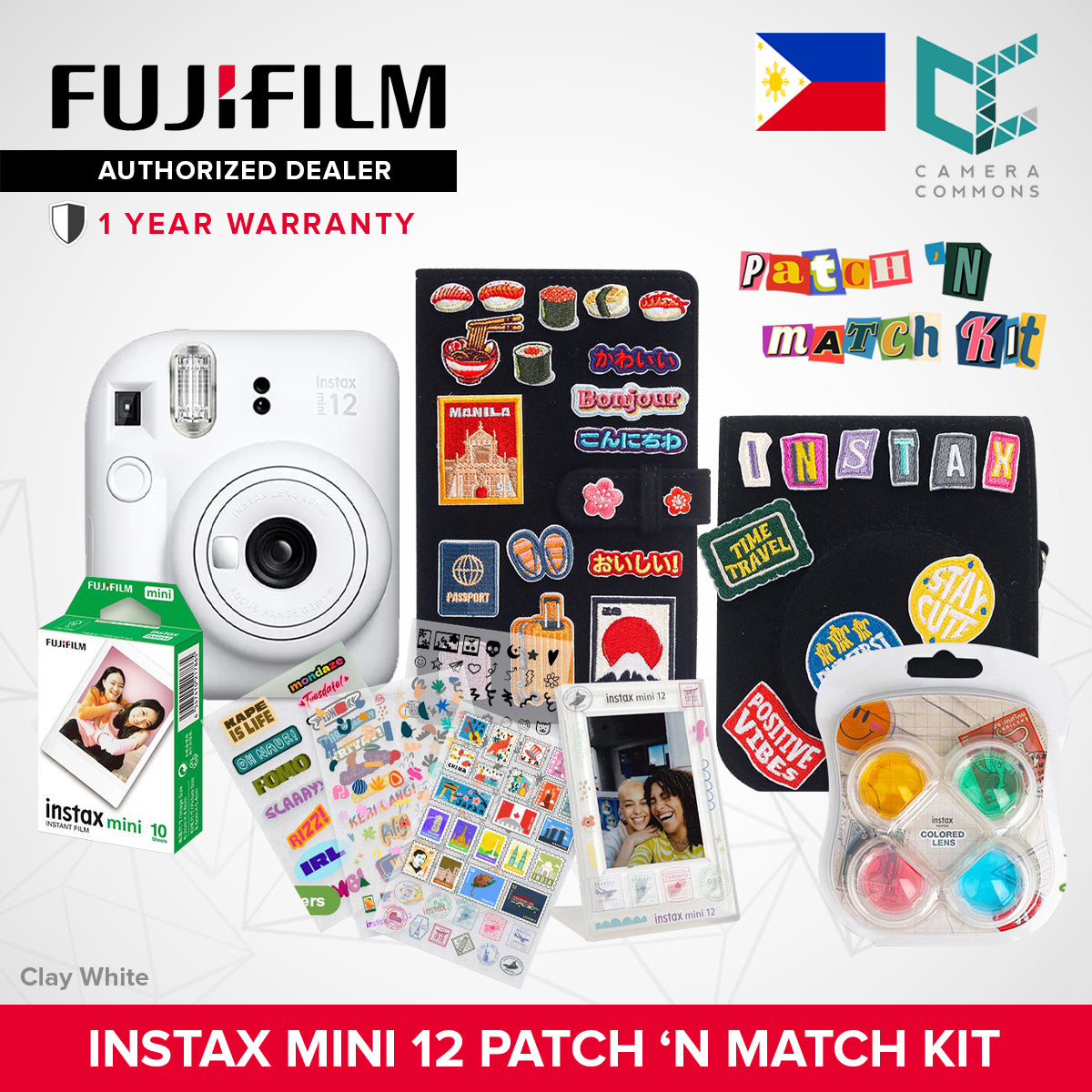 FUJIFILM Instax Mini 12 Instant Camera OFFICIAL Fujifilm PH 1 Year Local Warranty