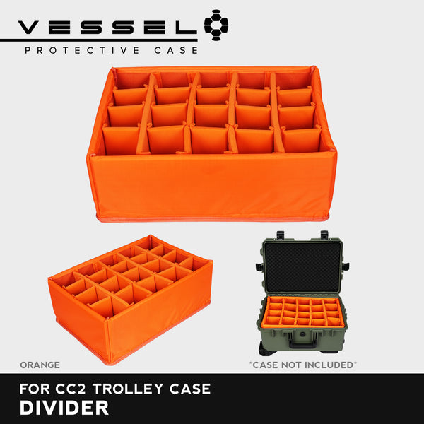 VESSEL Divider for CC2 Trolley Hard Case | Divider Only Camera Accessories