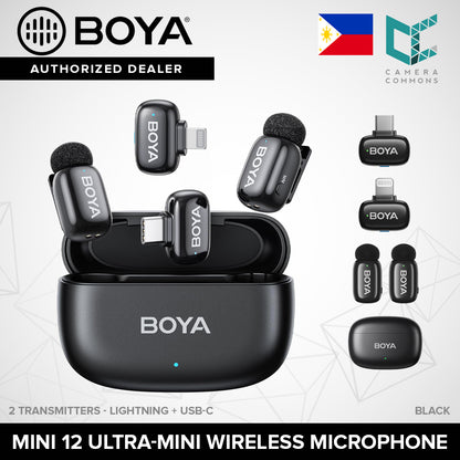 BOYA Mini Ultra-Mini Wireless Microphone System Tiny 2.4 GHz for Smartphone Mini12 Mini13ÃÂ Mini14ÃÂ Mini15