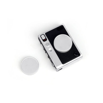 Lens Cap Protective Cover Silver for Fujifilm Instax Mini Evo Hybrid Camera Instant Accessories