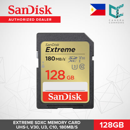 SanDisk Extreme SDHC SDXC SD Memory Card UHS-1 V30 U3 C10 100MB/s 16GB 32GB 64GB 128GB 256GB
