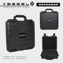 VESSEL DEFENDER VS2826 Portable Hard Case for Photography Equipment Tactical Instruments Tool Box and other devices