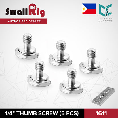 SmallRig 1/4" Thumb Screw (5 pcs) for Camera Cage Stabilizer Accessories 1611