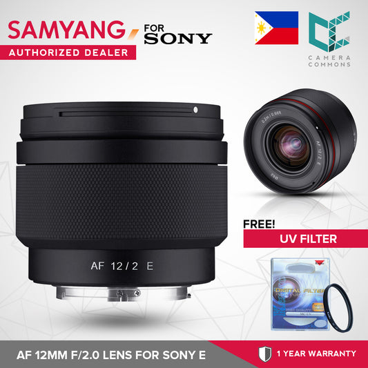 Samyang 12mm f/2.0 AF Compact Ultra-Wide Angle Lens for Sony E-Mount