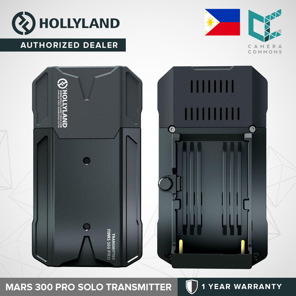 Hollyland Mars 300 PRO Solo Transmitter Wireless Single with HDMI Loopout for DSLR Camera 300ft Long Range 0.08S Low Latency 1080P HD Up to 3 APP Monitoring Video Transmission System