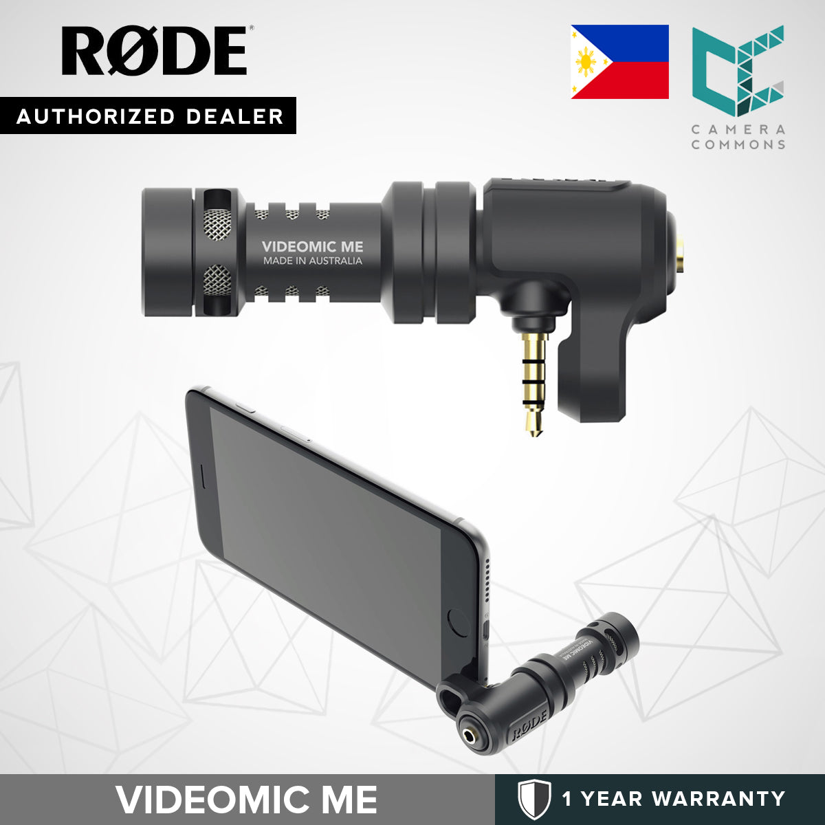 Rode VideoMic Me Compact TRRS Cardioid Mini-Shotgun Microphone for Smartphones