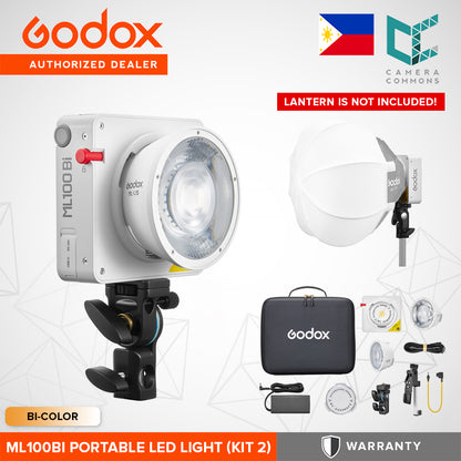 Godox ML100Bi Bi-Color Portable LED Light Power Bank Holder V-Mount Grip Kit ML100
