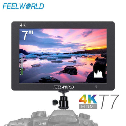 FEELWORLD T7 7 Inch IPS 4K HDMI Camera Field Monitor LCD Video Assist Full HD for DSLR Mirrorless