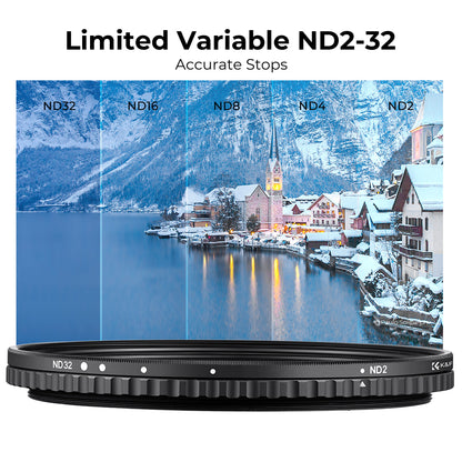 CLEARANCE KF FILTER Nano-X VARIABLE FADER NDX, ND2~ND32 62MM OS