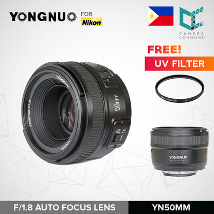 Yongnuo YN50mm f/1.8 Standard Prime Lens with Auto Focus for Nikon F Mount DSLR Camera 50mm