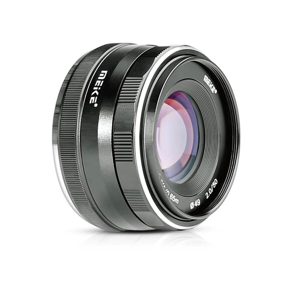 MEIKE 50mm f/2.0 Fixed Manual Focus Lens for Canon EF-M