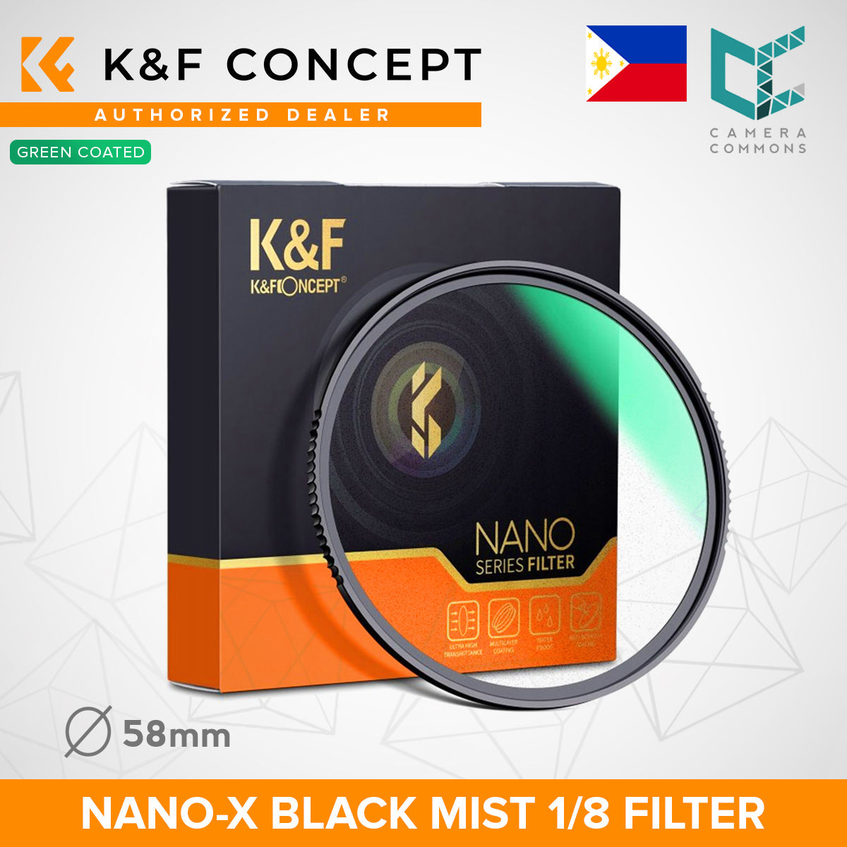 CLEARANCE KF FILTER Nano-X Black Mist Filter 1/8 Y2024 43mm