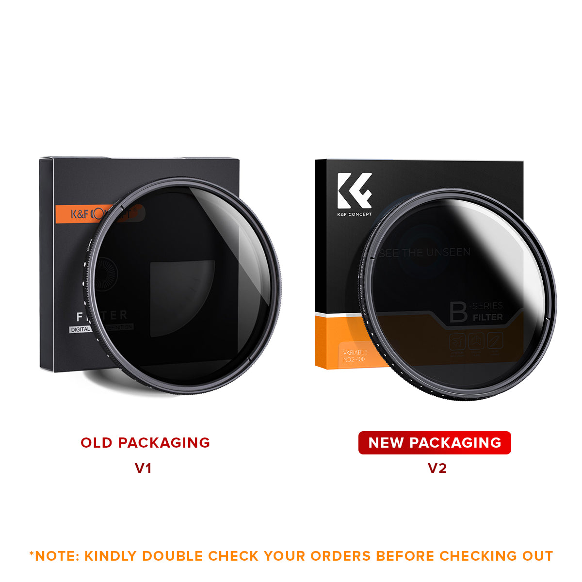 CLEARANCE KF FILTER VARIABLE FADER NDX, ND2-400 62MM OS