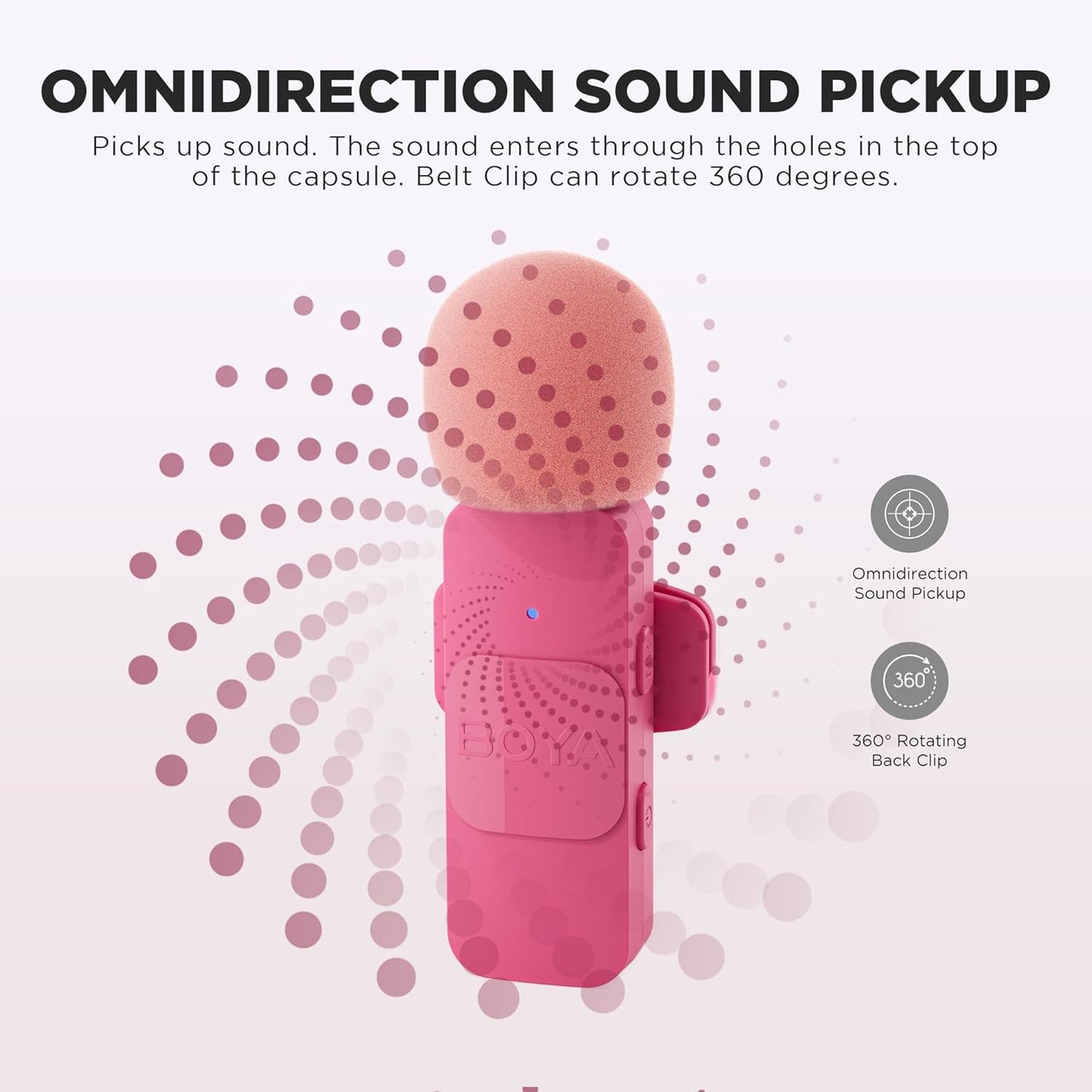 BOYA Ultracompact 2 Person Wireless Microphone System for Smartphone BY-V1 BY-V2 BY-V10 BY-V20