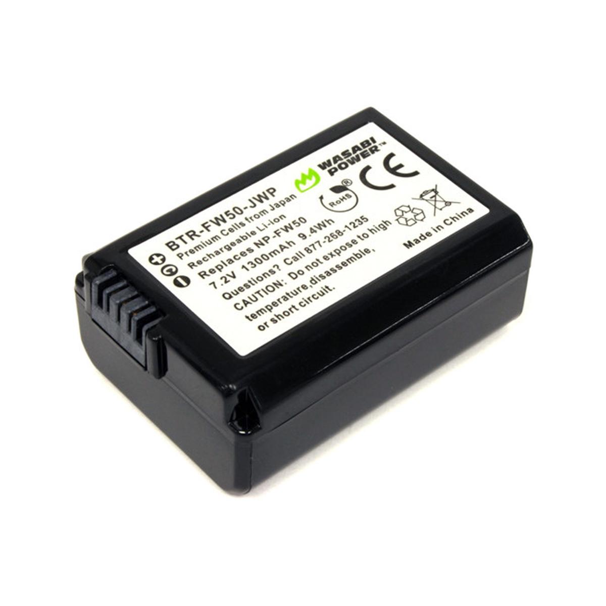 Wasabi Power FW-50 1pc Rechargeable Battery for Sony Cameras FW50
