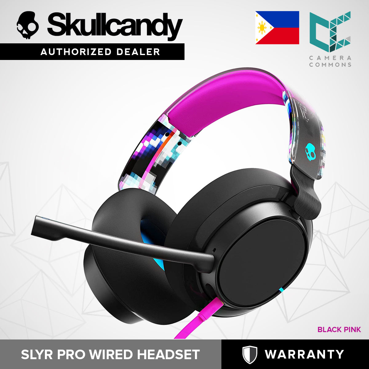CLEARANCE SkullCandy SLYR Wired Black Pink