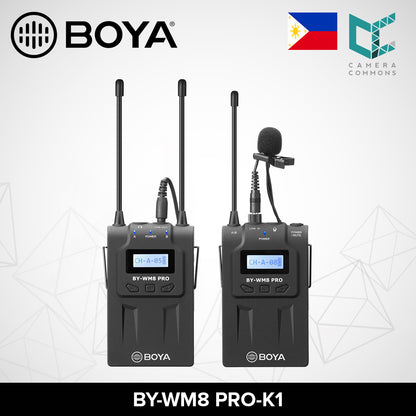 CLEARANCE BOYA BY-WM8 PRO K1 UHF Dual Channel Wireless Lapel Receiver BYWM8PK1