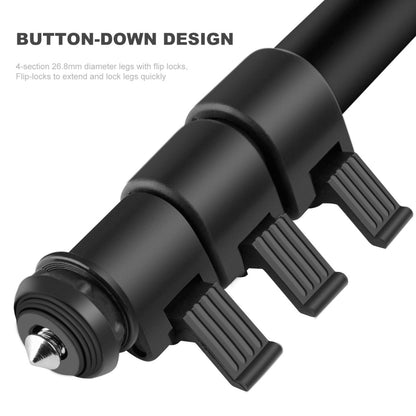 K&F Concept MP-2624 Camera Monopod 4-Section 67"/171CM Compact Portable Travel DSLR Monopod KF09.011