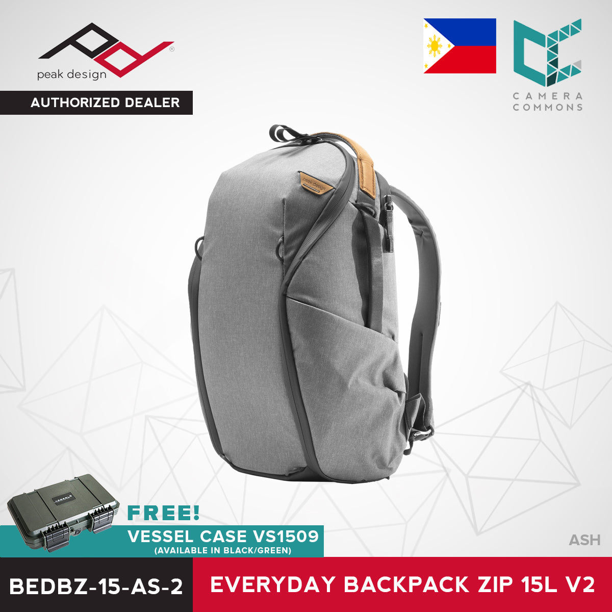 Peak Design Everyday Backpack Zip Bag v2 / v3 15L Ash Black Bone Midnight Version 2 / 3