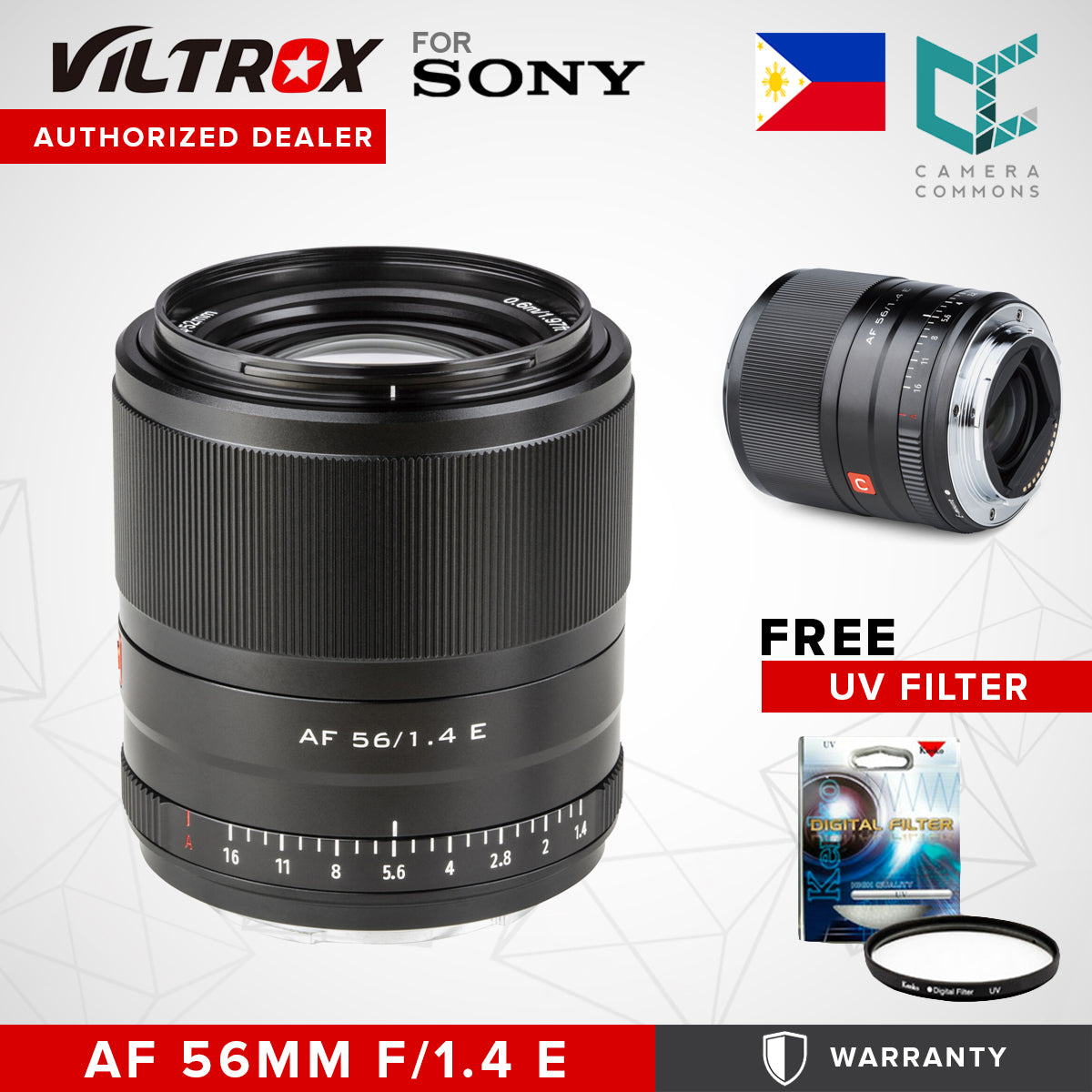 CLEARANCE Viltrox LENS AF 56mm f1.4 E MOUNT